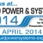 Fluid Power & Systems Exhibition April 8-10 2014